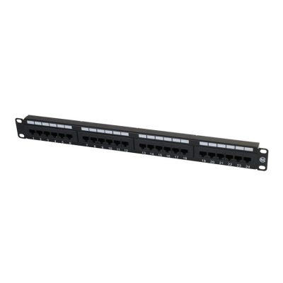24Port Metal Patch Panel with Cat6 UTP Jack ( Modular)